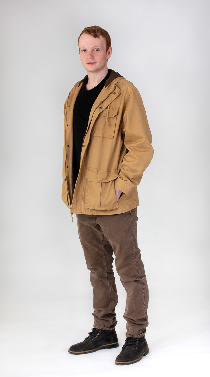 Portfolio portraits for actor Jonathan in our studio in Wantirna South.