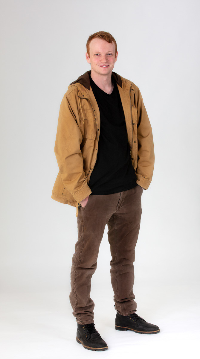 Portfolio portraits for actor Jonathan in our studio in Wantirna South.