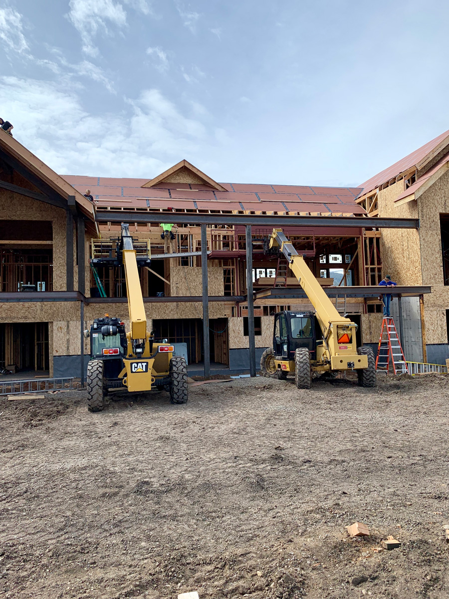 In progress Zoske Construction Luxury Custom Homes Bozeman, Montana