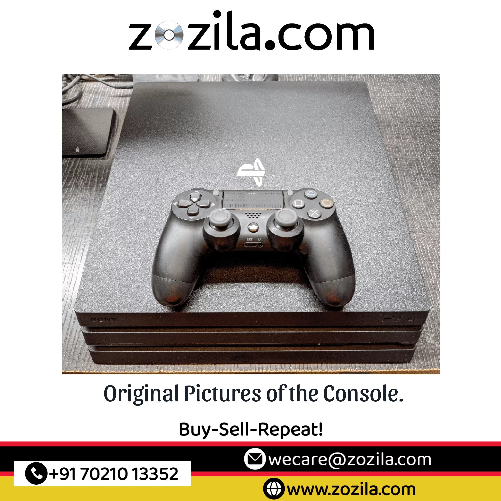 Sony PS4 Pro 1TB Console Jet Black (PreOwned) Zozila