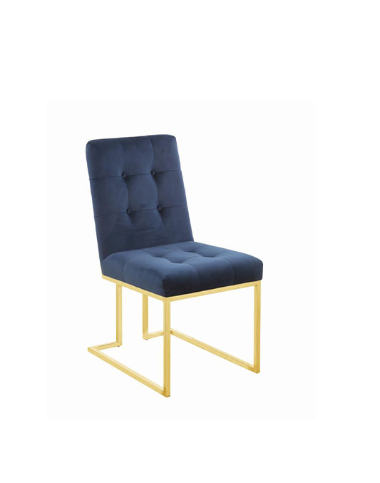 CISCO DINING CHAIR GOLD LEGS Zozi’s Loft