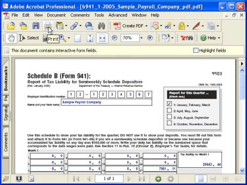 2023 Form 941 Schedule B Topic: Printing 941 Form Step By Step