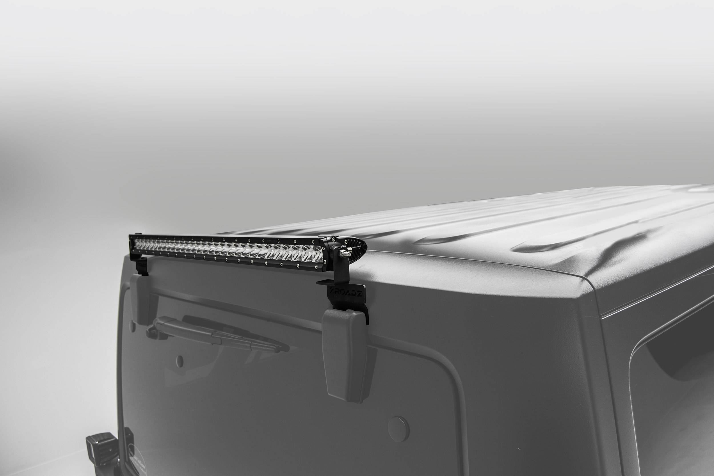 20072018 Jeep JK Rear Window LED Bracket to mount (1) 30 Inch Staight