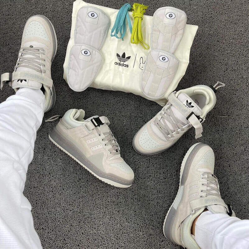 Zapatillas Para Mujer Adidas Forum Bad Bunny 100 Importadas 45 De