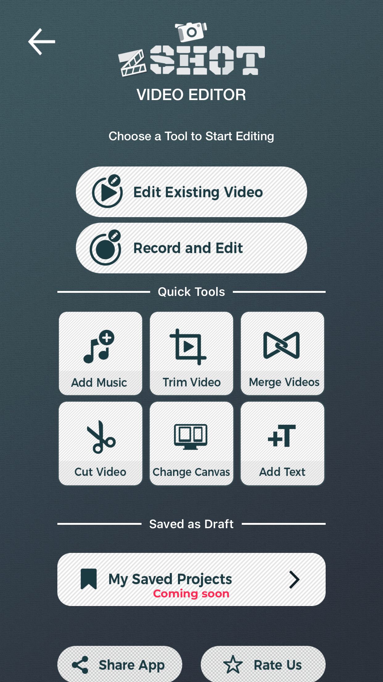 Best Free Video Editor App iPhone zShot Free Video Editing App