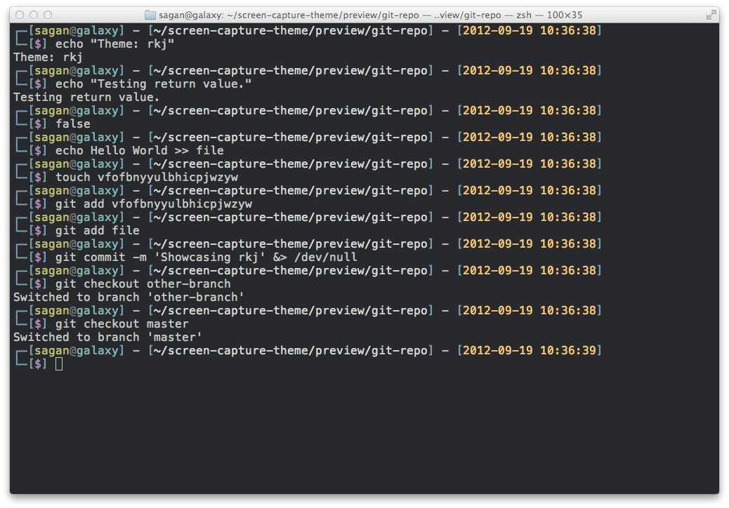 Complete list of zsh themes