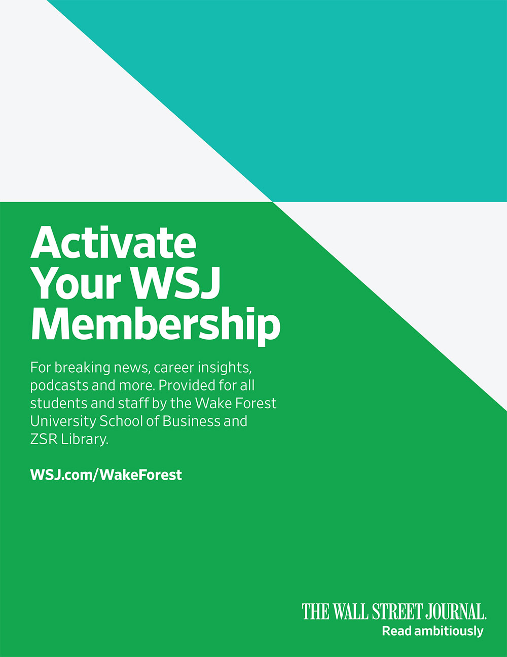 WFU Access to the Wall Street Journal Online ZSR Library