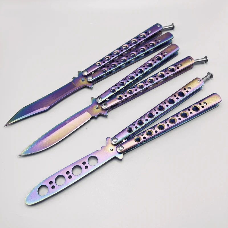 Color Butterfly Knife/Balisong/fan Knife TOP KNIVES