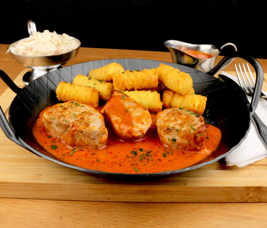 Zubereitung Schweinefilets mit Metaxasauce