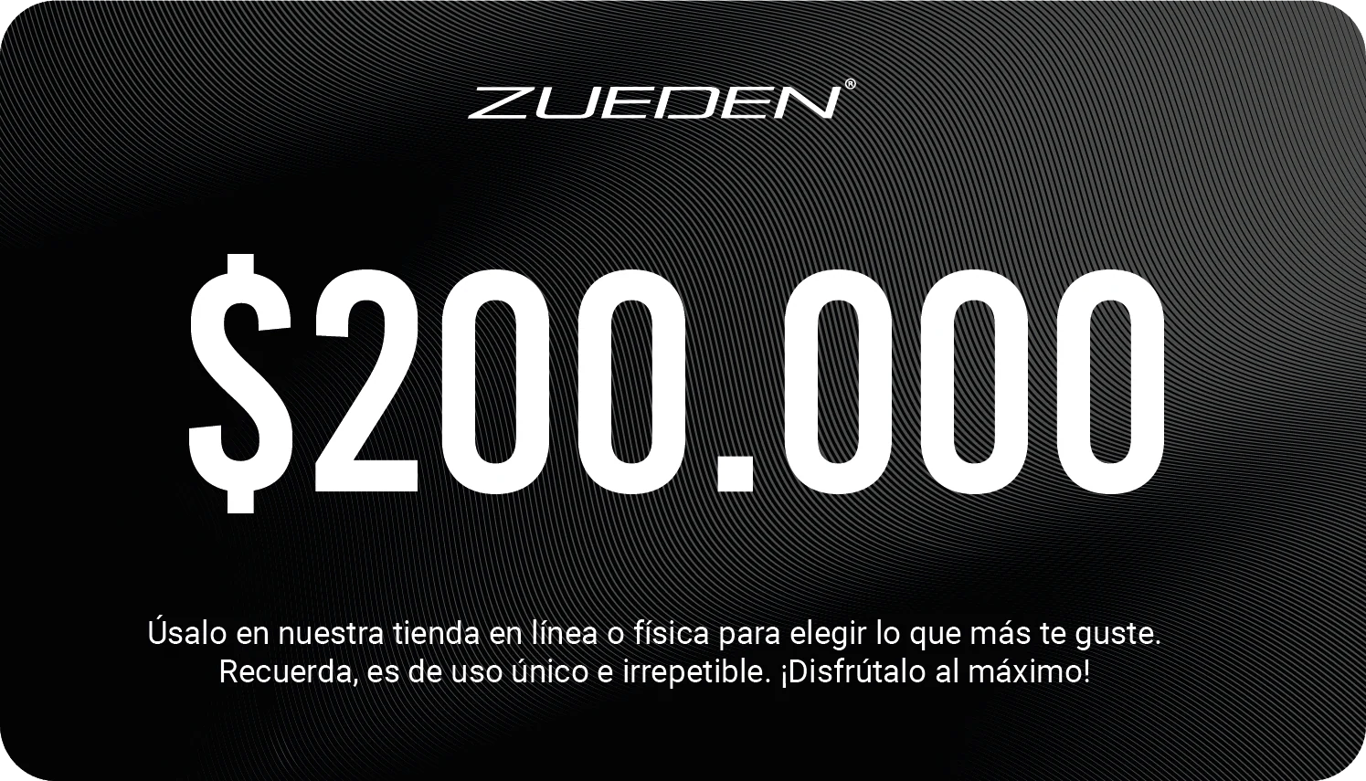 Bono de regalo zueden Zueden