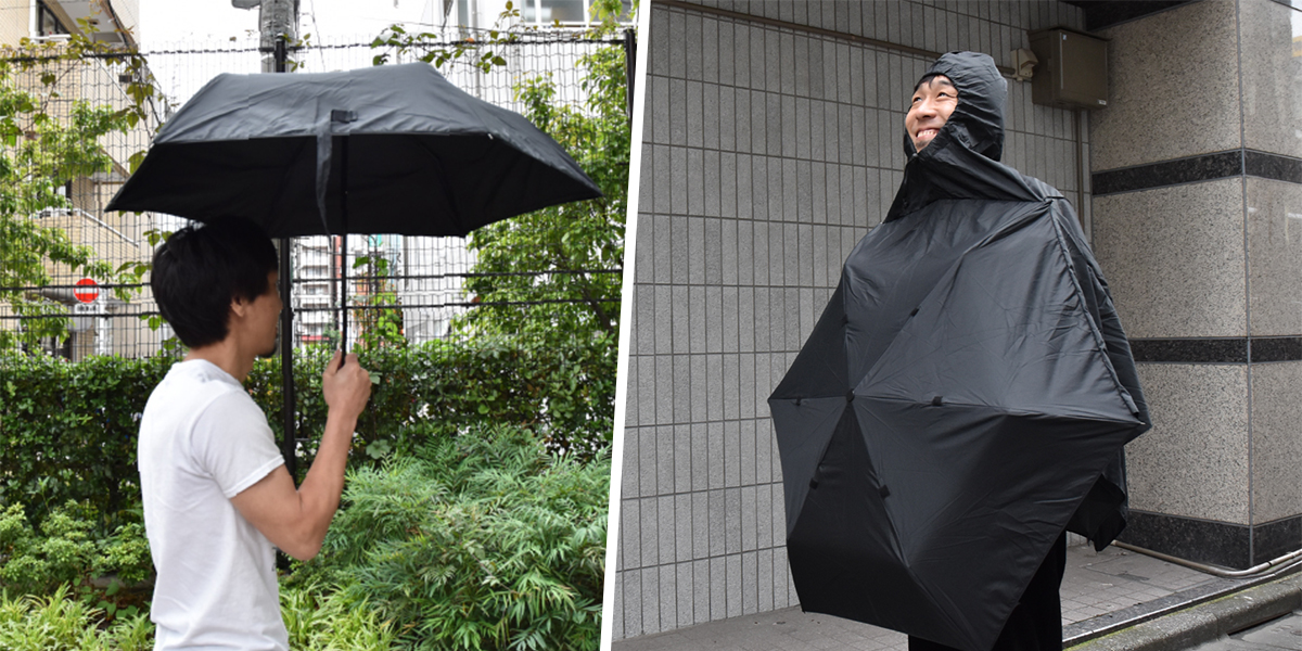 This Wearable 2In1 Umbrella & Raincoat Keeps You Extra Dry