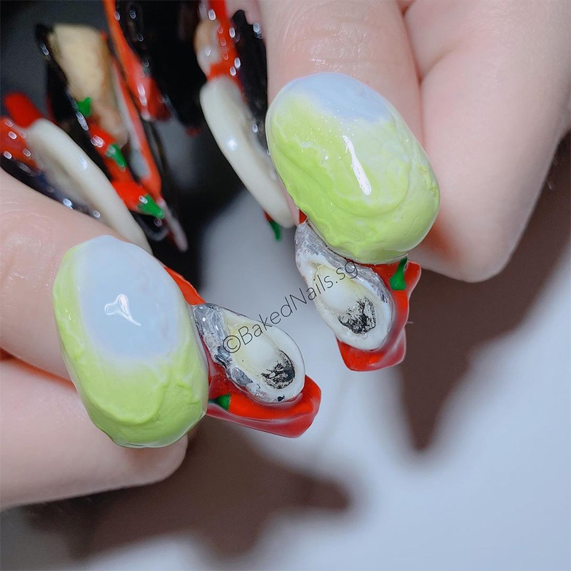 This HomeBased Nail Salon Has Haidilao & Durex Nail Designs