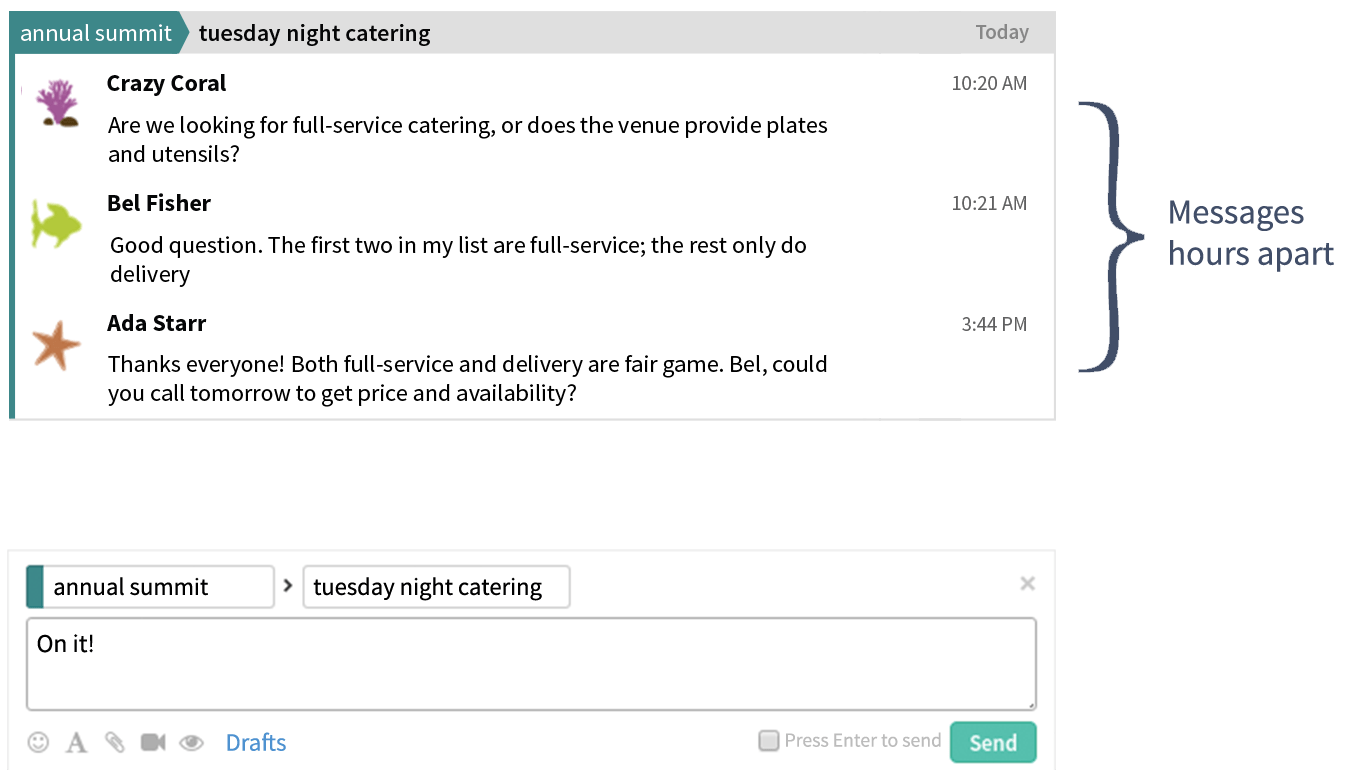 Zulip Opensource team chat with topicbased threading