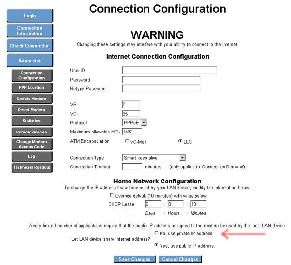 The Speedstream 5100B modem and SBC/Yahoo DSL