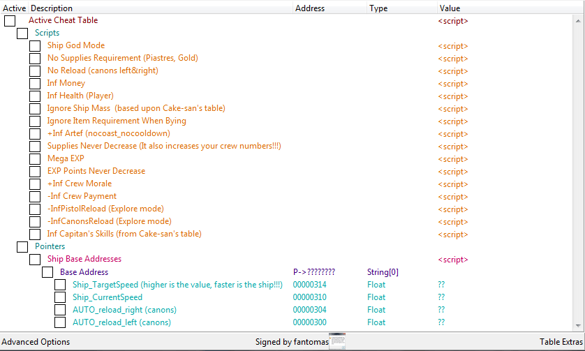 Tempest FearLess Cheat Engine