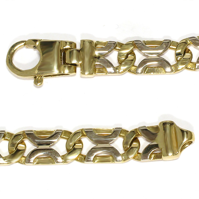 14 Karaat Bicolor Gouden Ketting 15.H5948 – Zwartevalk Juweliers