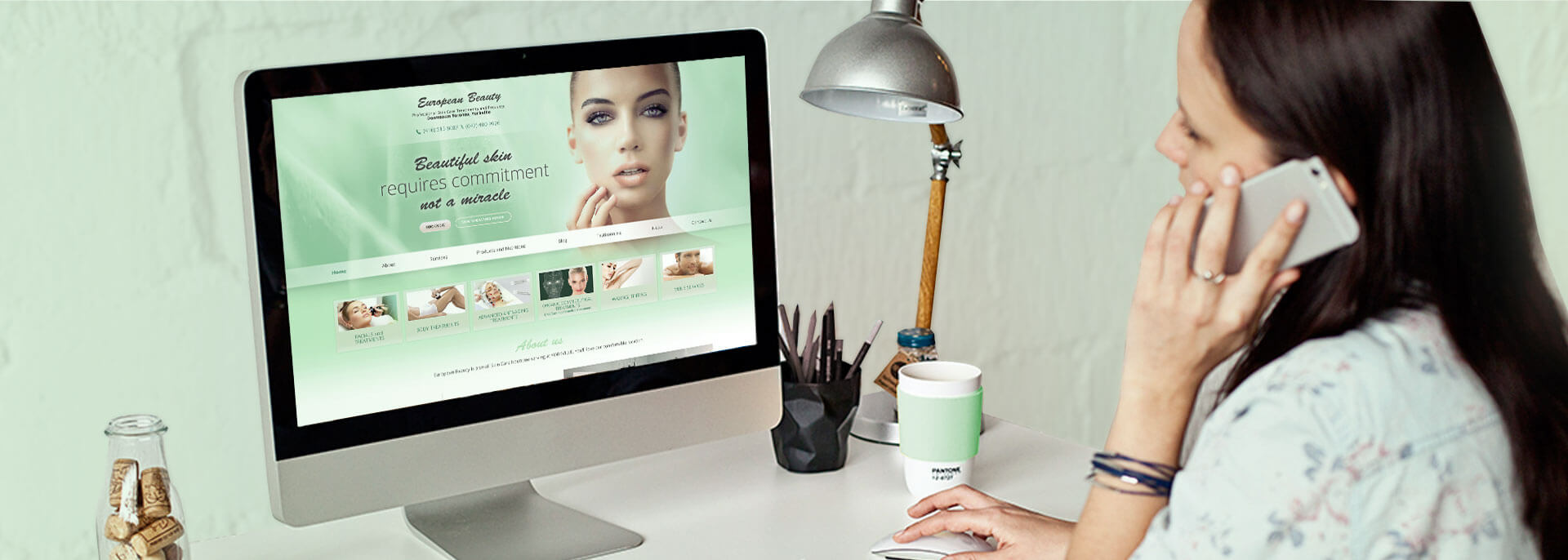 site Design for Beauty Salon in Canada by Zwebra