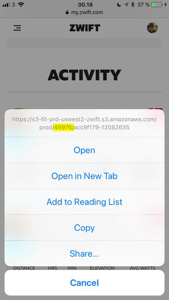 How to find your Zwift ID on an iOS device ZwiftHacks