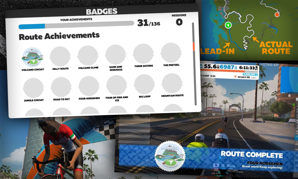 All About Cycling Route Achievement Badges in Zwift Zwift Insider