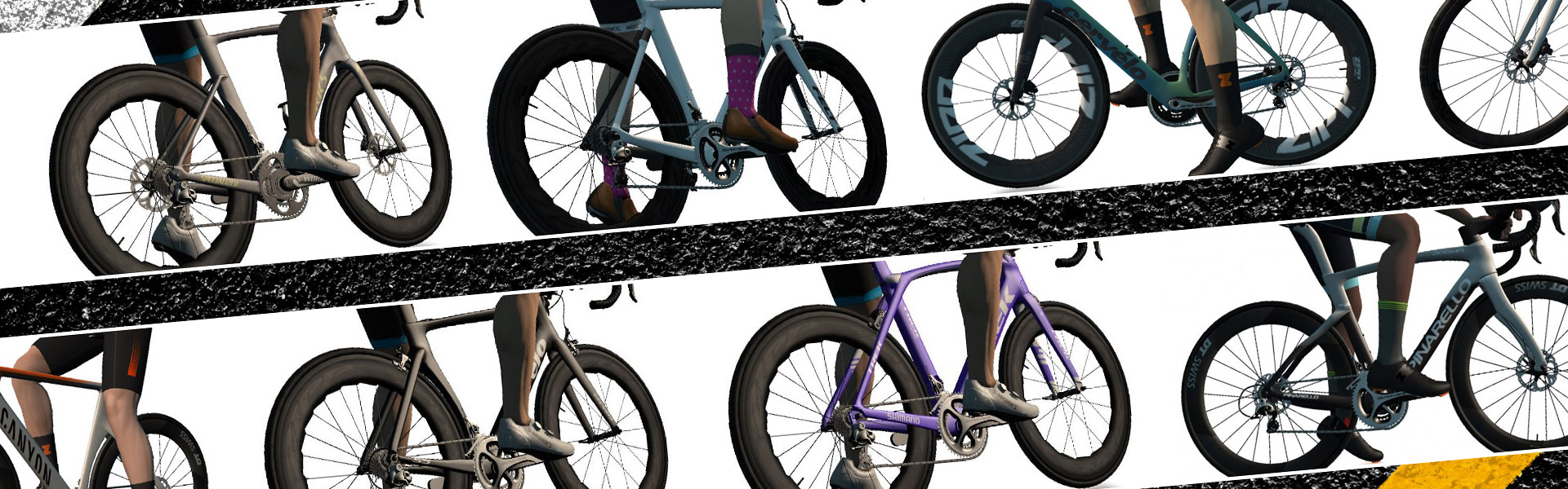 Speed Tests Zwift’s Fastest Bike Frames for Flat/Rolling Races Zwift