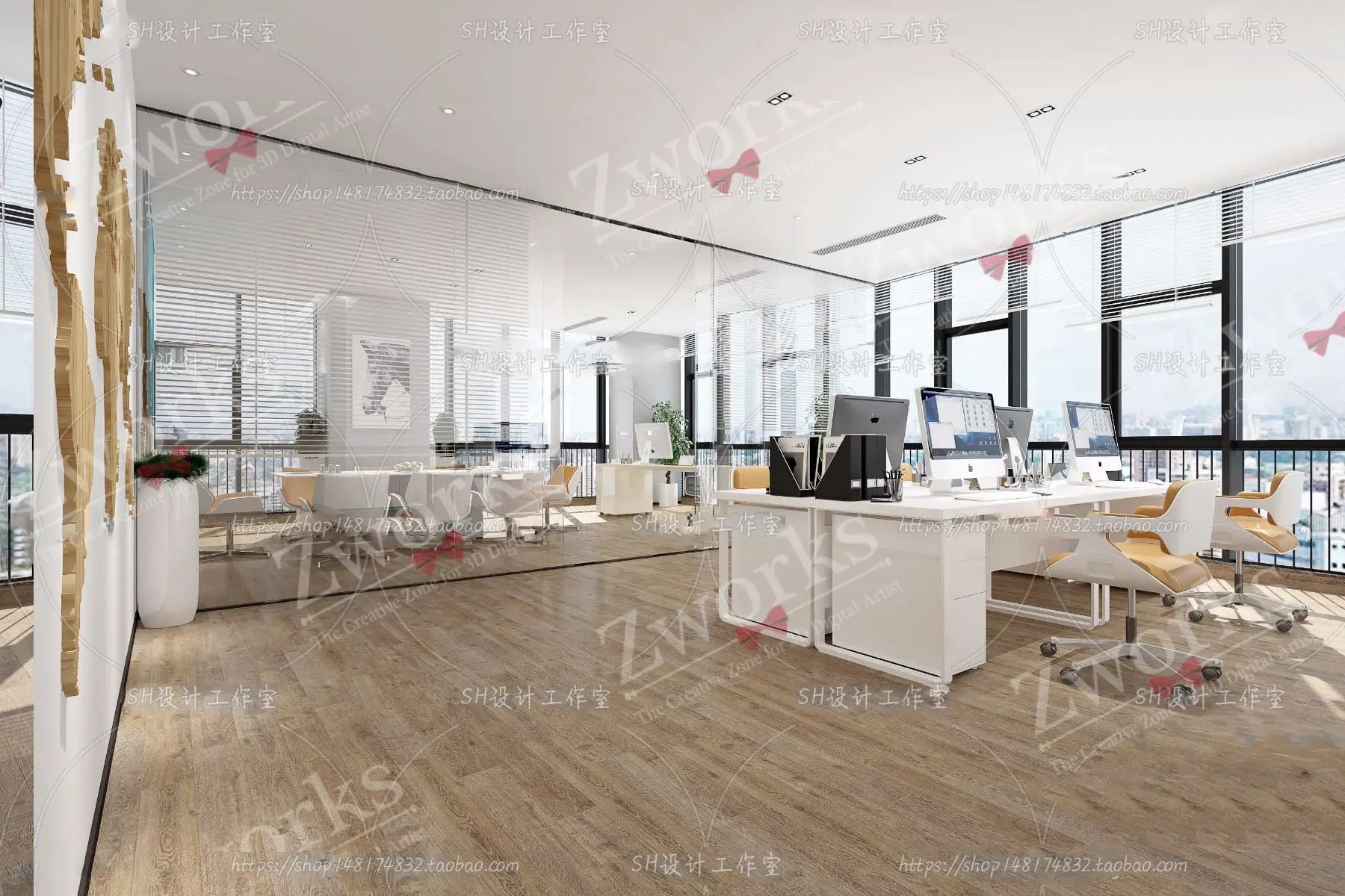 Office 3D Model Zworks 3D Models