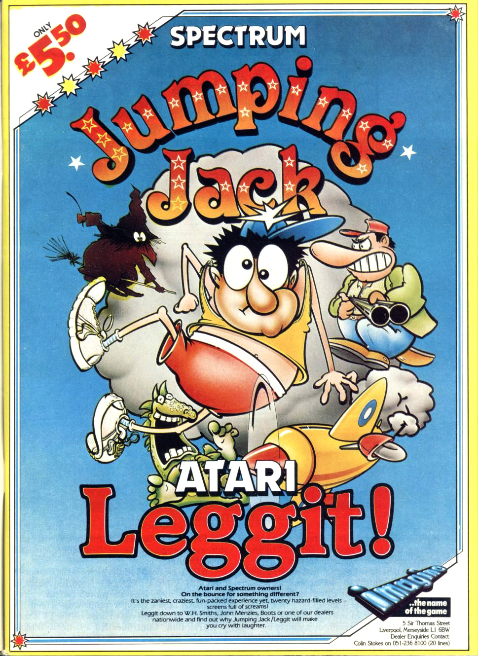 Игра Jumping Jack ZX Spectrum онлайнколлекция игр