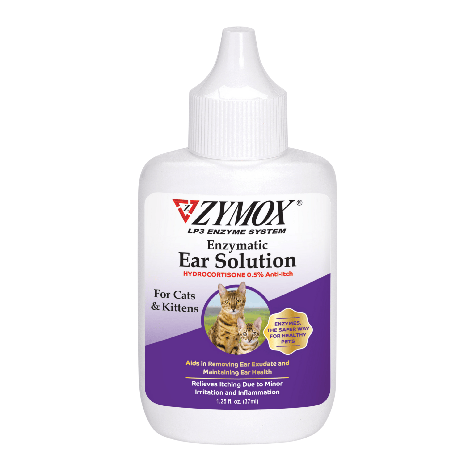 ZYMOX® Enzymatic Ear Solution with .5 Hydrocortisone for Cats