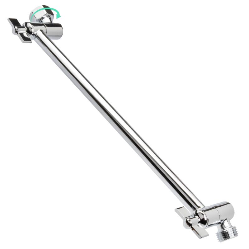 ZYNAFLO Shower Head Extension Arm 12Inch Adjustable Showerhead