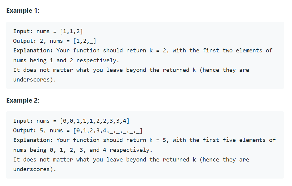 LeetCode 26 Remove Duplicates from Sorted Array Solution & Explanation Zyrastory Code