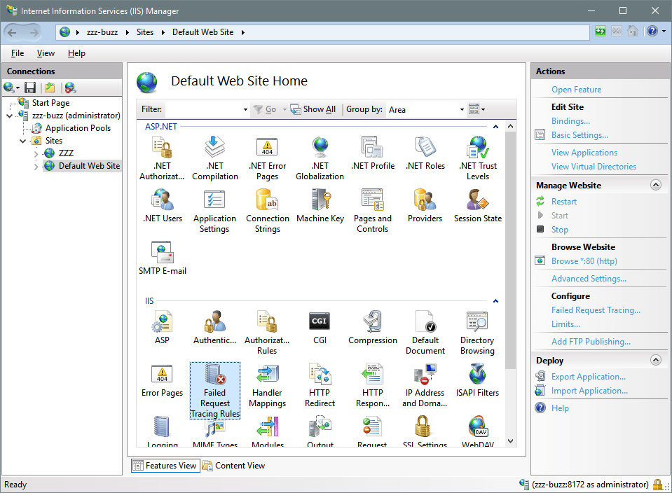Configure IIS for Debugging